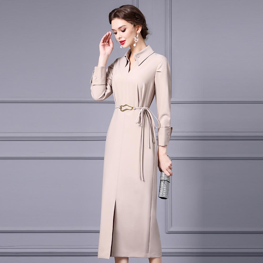 Zhili Elegantní zeštíhlující dlouhá sukně - Jarní kolekce 2025 pro formální příležitosti