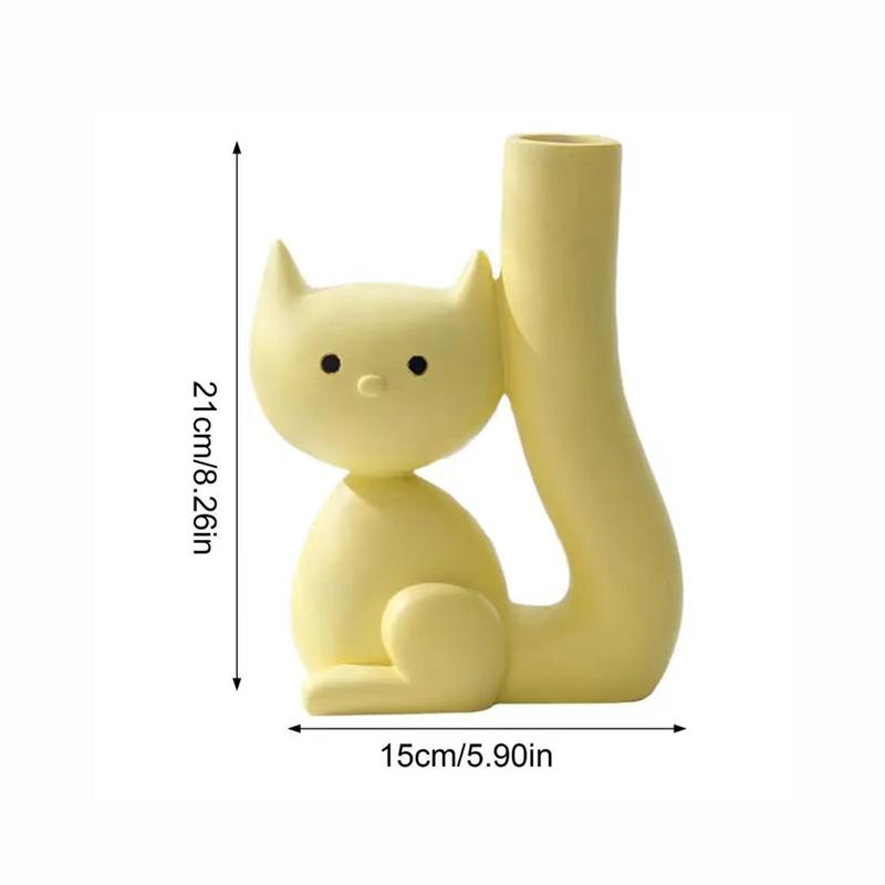 

Керамическая ваза для котят, кошек, абстрактные художественные вазы для травы, сухоцветов, скандинавской жизни, новой комнаты, домашнего декора, аксессуаров
