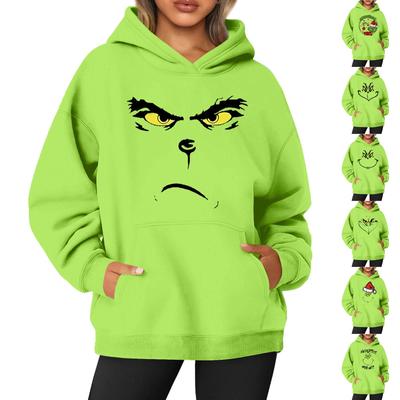 Kadınlar İçin Çirkin Noel Sweatshirtleri Komik Grafik Kapüşonlu Sweatshirtler Uzun Kollu Kazaklar