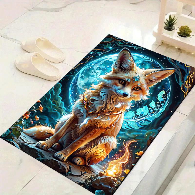 

1pc Fox High Priest Print, Design Indoor Area Rug, Soft, Anti-Slip, and Durable Gaming Room Decor for Bedroom, Living Room, and Exercise Rug 60cm by 90cm