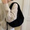 Retro Faux Suede Leopard Saddle Bag Trendy Shoulder Bag Fashion Underarm Bags Females Luxury Handbags and Purses