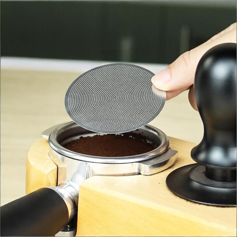 Espresso Filter Holder Set Includes 0.2mm Puck Sieve Fits 51 53 58.5mm Easy Cleaning for Baristas and Home
