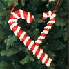 Christmas Candy Canes Christmas Tree Hanging Pendant White Red Lollipop Ornaments Christmas Decoration For Home New Year Party