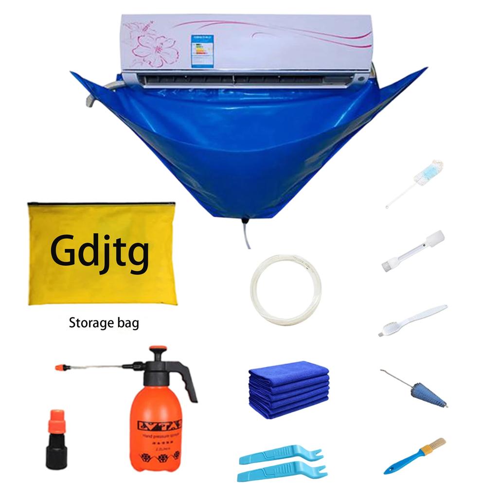 15pc Air Conditioner Cleaning Cover Kit With Clean Tools Waterproof Dust 118cm Protection Bag for Air Conditioners Cleaner 2027