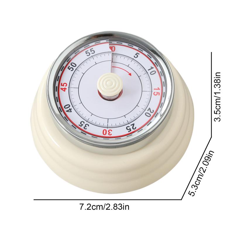 Multifunctional cooking timer Magnetic kitchen timer Retro kitchen timer Classic mechanical cooking timer Kitchen use
