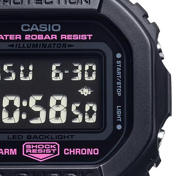Casio Men's G-SHOCK DW-5600PK-1JR [G-SHOCK 5600 SERIES Pink Ribbon Model] Square Watch Black