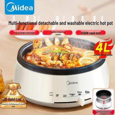 Multifunktions-elektrischer Hot Pot mit Trennwand und Grillpfanne