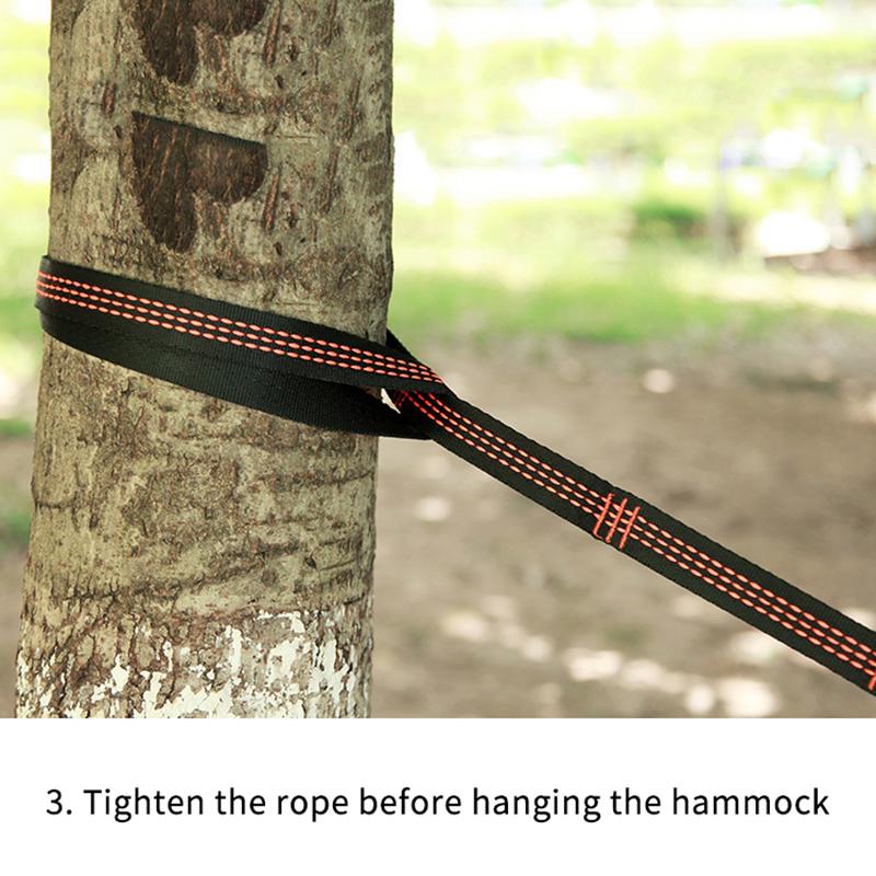 2 Stück Spezielle Verstärkte Polyestergurte 5-Ring Hohe Tragfähigkeit Stachelige Hängematten Gurte Für Outdoor Camping Hängematten Gurte