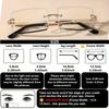 Chic Square Rimless Metal Frame Glasses for Women - Fashionable Clear Lens Eyewear