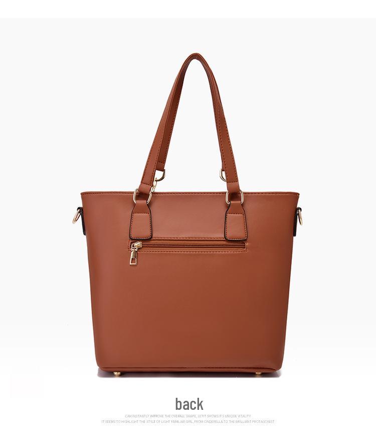 2023 Women's European & American Fashion Six-Piece Mother-Child Handbag Set: Large Capacity Shoulder & Crossbody Bag