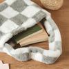 Daiso Checkerboard Fur Tote