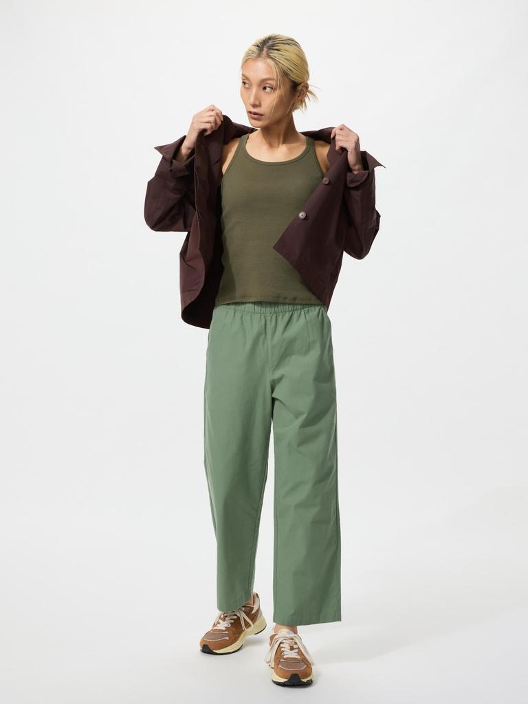Uniqlo Japan Cotton Relaxed Ankle Pants