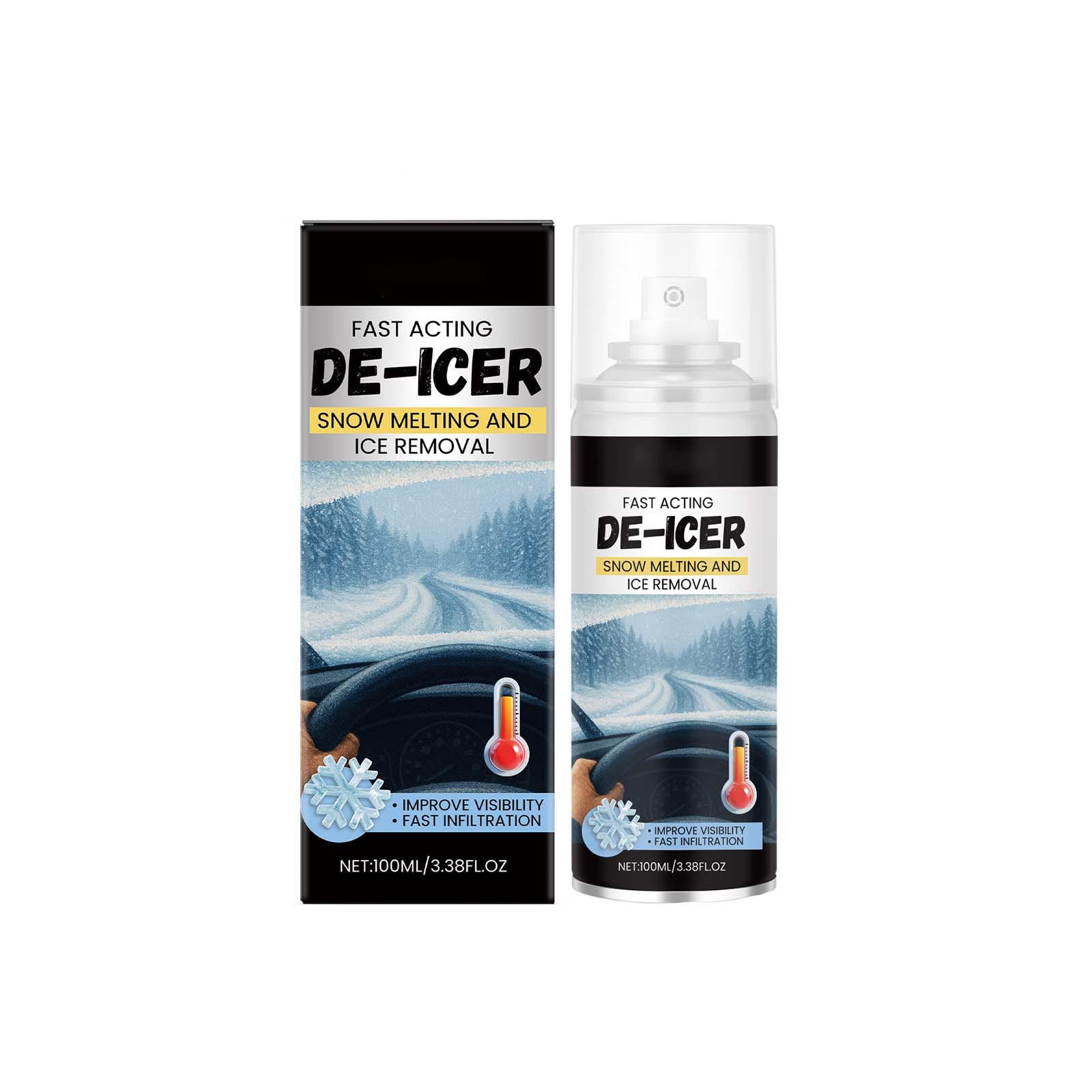 

-icing Agent Clear Visibility For Winter Car Windshields And Rearview Mirrors Multi-surface Ice Removal100ml One Size
