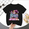 Stylish SAJABOYS KPop Demon Hunters Print Kids T-Shirt, Trendy Cartoon Character Tee for Boys and Girls