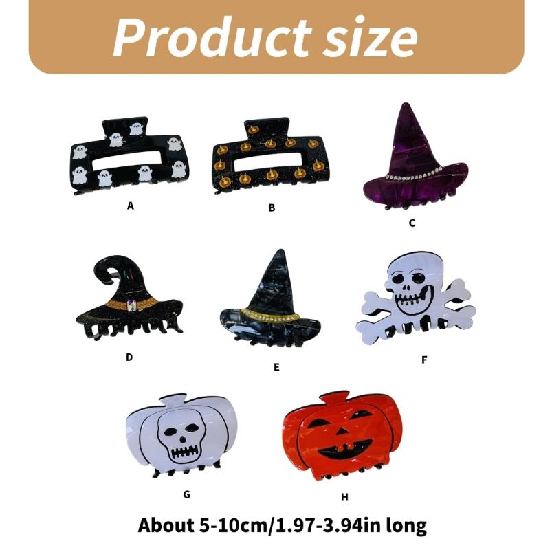 Horror Shape Hairpin Children Friendly Hairclip Creative Halloween Hair Clip for Parties and Daily Use