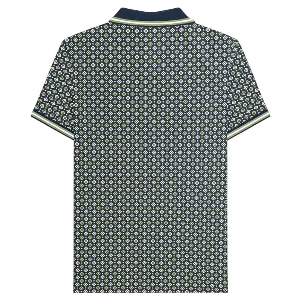 Lambretta Mens Geometric Big & Tall Polo Shirt