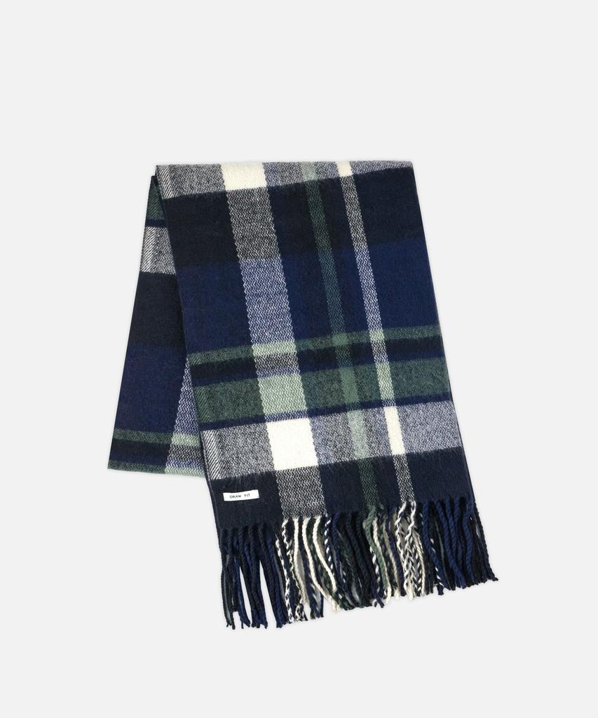 DRAW FIT Soft Square Check Scarf [4 Colors]
