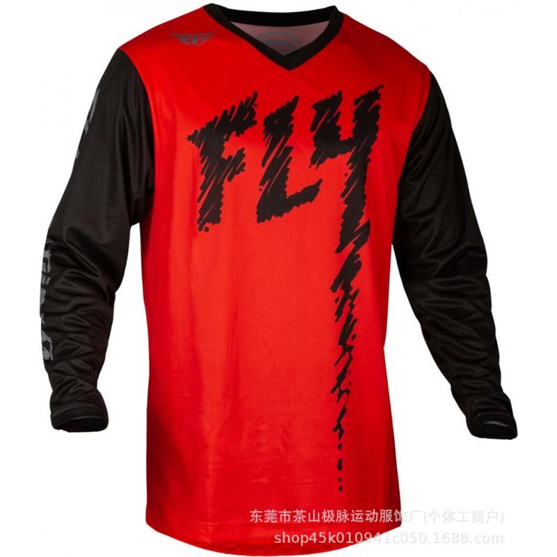 Mens Long Sleeve Cycling Jersey Mountain Bike Downhill Riding Breathable Quick-Dry Performance Top