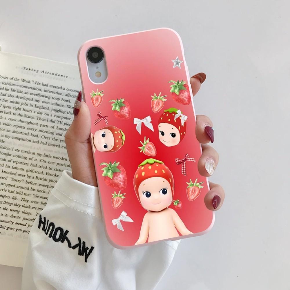 

CUTE BABY Phone Case for iPhone 14 11 12 13 Mini Pro Xs Max 8 7 6 6S Plus X XR Solid Candy Color Case iphone XS