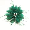 Organza Flower Accessories Crystal Tassel Detail Flower DIY Headdress Part Glitter Crystal Inlay Hair Decor Hair Crown Making