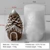 DIY Christmas Candle Pinecone Snow House Silicone Mold Handmade Aroma Plaster Resin Form Mould Soy Wax Candle Making Supplies