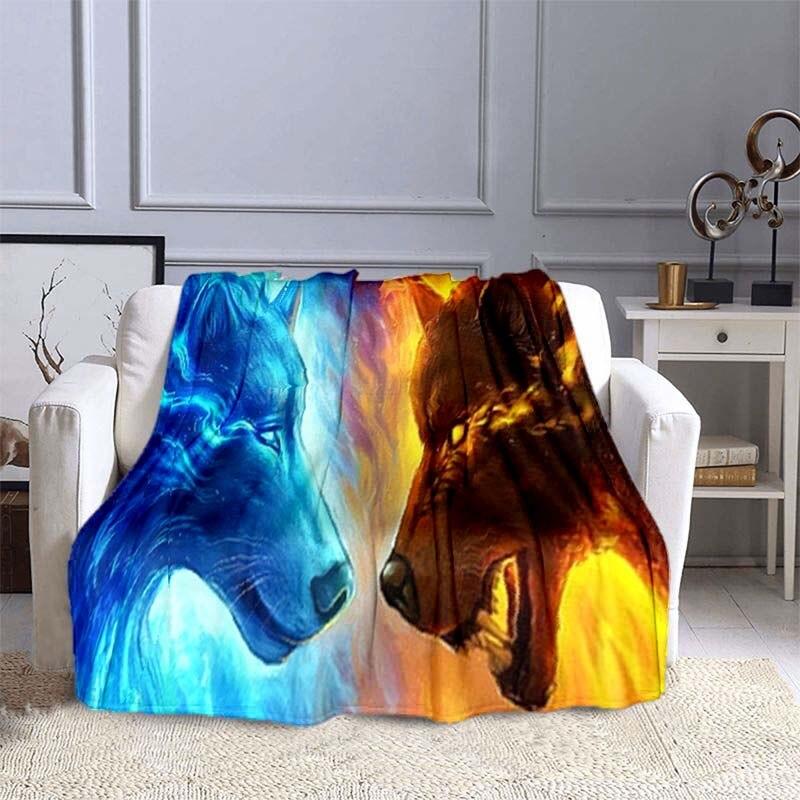 

Ковдра Wolf 3D Print Ковдри для диванів для ліжок Суперм’яка тепла ковдра Фланелева ковдра Фланелева ковдра 150x200cm