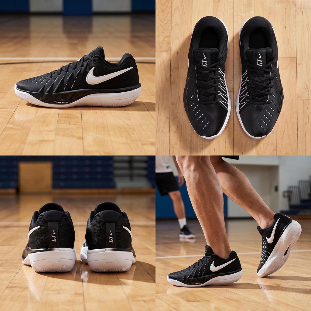 Nike Air Zoom G.T. Cut Academy 2 Comfortable Durable Supportive Wear-Resistant Grip Basketball Shoes Unisex Sneaker Black White HV9775-001
