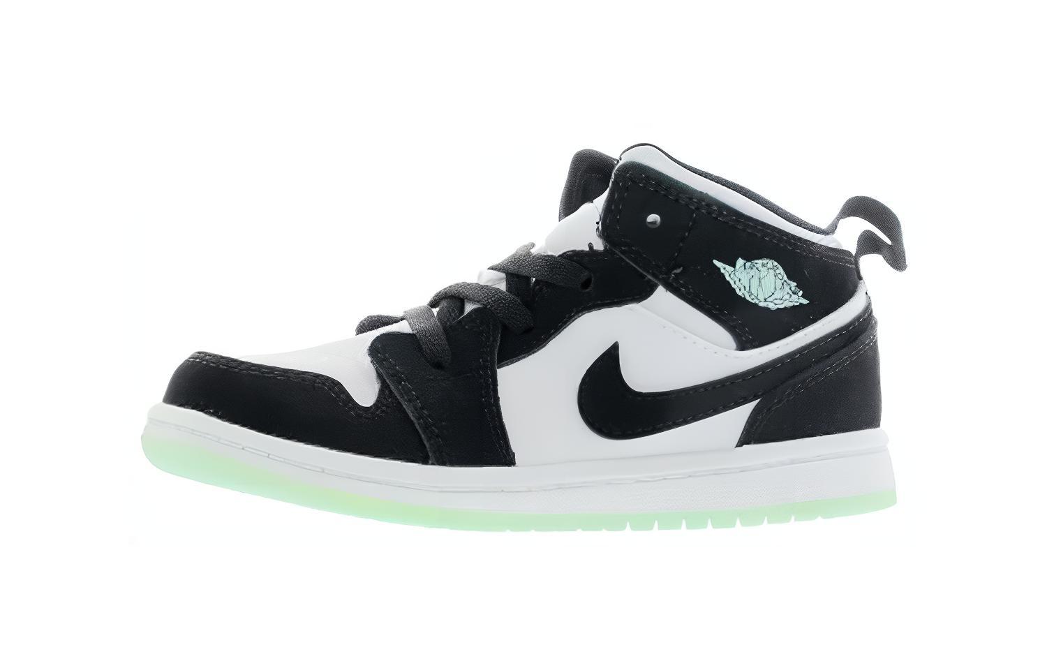 Jordan 1 Mid White Black Teal Tint (TD) 25