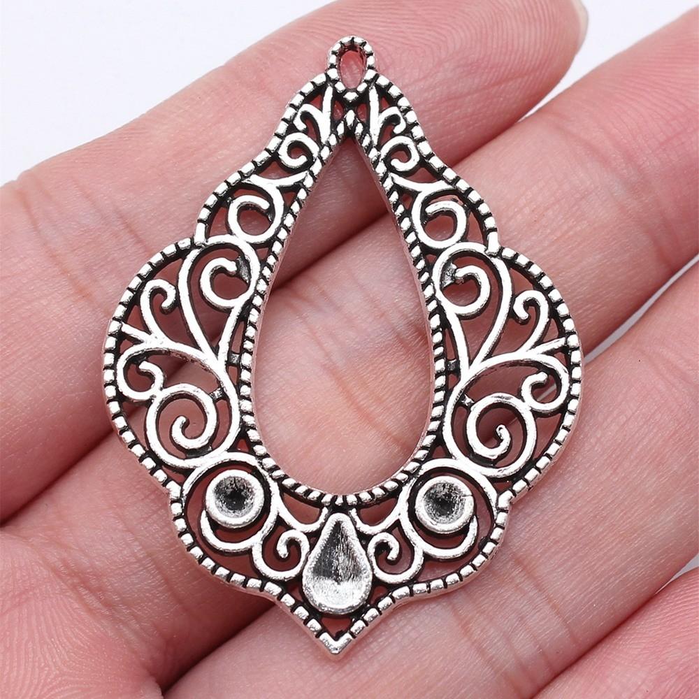 Berloques Pingentes Ondulados Gota de Água Espiral Materiais de Joalheria Infantil QC135