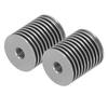 2Pcs 3D Printer Heatsink Kit for Voron 0.1 0.2 Hotend V6 CNC Aluminum Cooler Cinerous