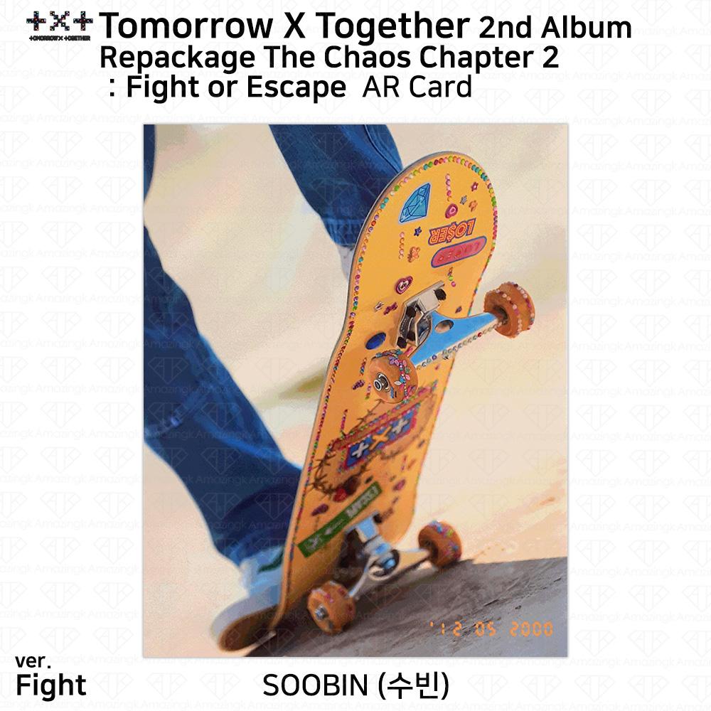 

TXT 2nd Album Repackage The Chaos Chapter 2 Fight or Escape Photocard Листівка Soobin - AR Card (F ver.)