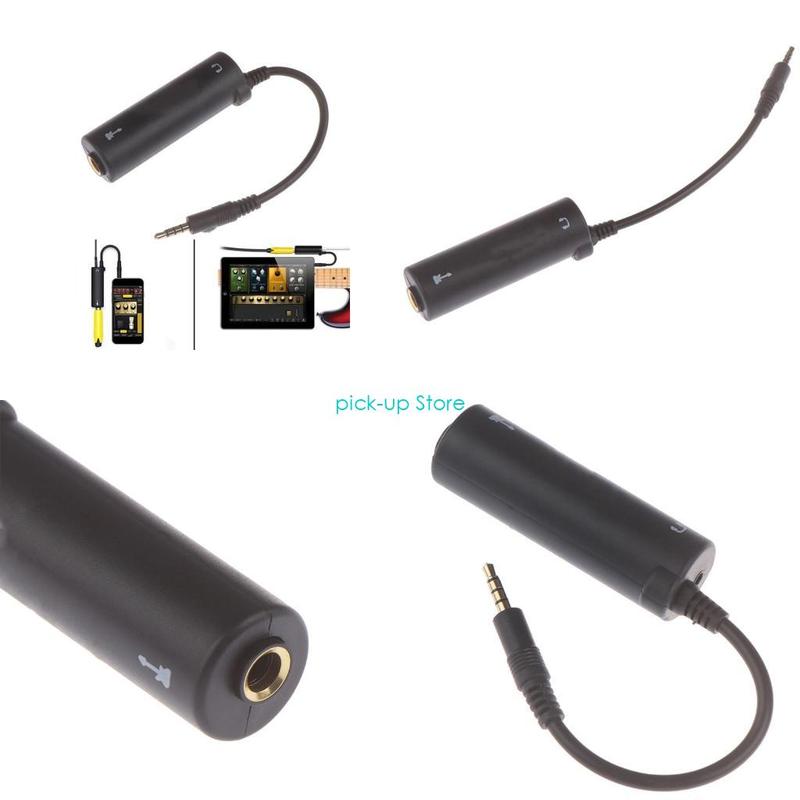 Q5WA Small Guitar to Mobile Adapter Plugs & Play Designs Dynamic Ranges Guitar Sound Interfaces Clear for Recording