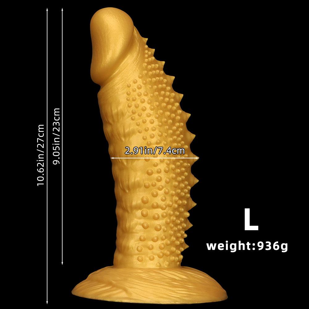 Extra Large Gold Soft Silicone Realistic Dildo Anal Plug Adult Sex Toy Fisting Big Dick Penis