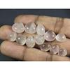 9-11 MM Natural Rose Quartz Pear Cabochon Loose Gemstone 12Pcs Lot 58Cts. A-339