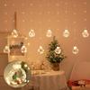 Weihnachts-LED-Lichtervorhang, Wunschkugeln, alter Schneemann, Weihnachtsbaumanhänger, Fensterdekorationslichter, Weihnachtsdekoration, Kupferdrahtlichter