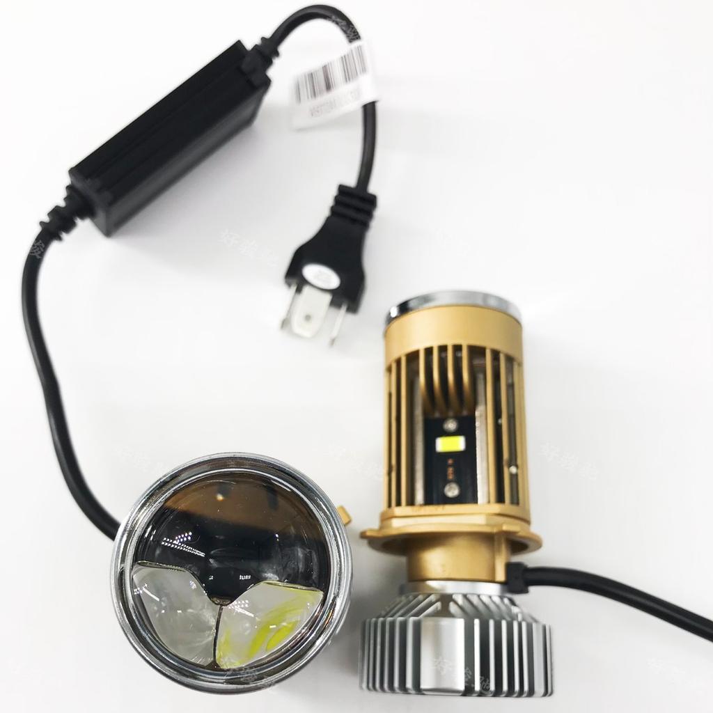 H4 Far And Near Integrated Four-Light Matrix Double Lens Car Led Large Light Bulb Super Bright Strong Light Motorcycle Truck Modification