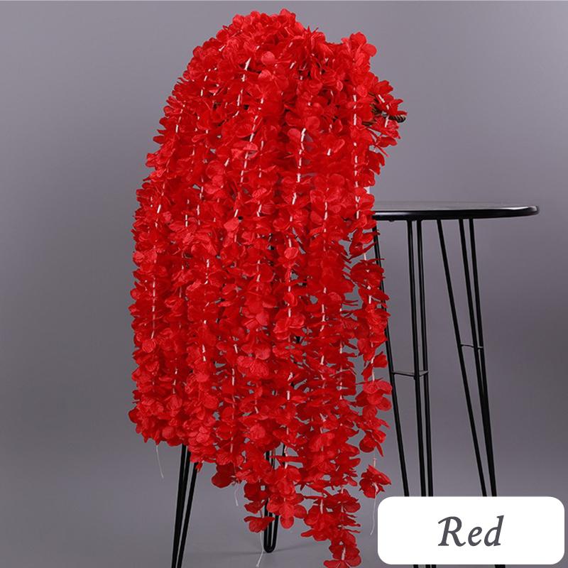 10 Pcs/pack 90cm Artificial Cherry Blossom Vine Fake Garland Silk Sakura for Party Wedding Ceiling Home Decor