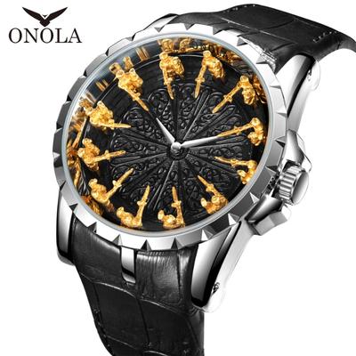 Top Neue Klassische Quarz Herrenuhr Wasserdicht Mode Persönlichkeit Trendige Gürteluhr