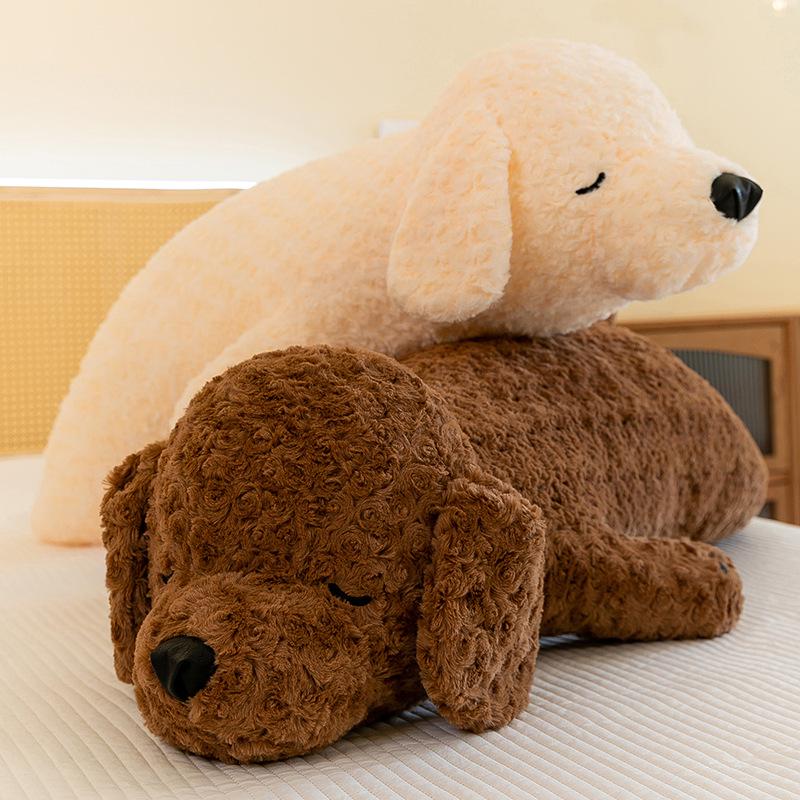 

Teddy Dog Plush Poodle: Small Stuffed Animal Companion Toy 50cm 0.3kg бежевий