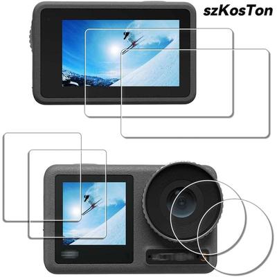 Protector de ecran pentru lentile pentru DJI Action 4 Anti-zgârieturi Sticlă securizată Capac ecran de protecție Film pentru obiectivul camerei pentru DJI OSMO Action4