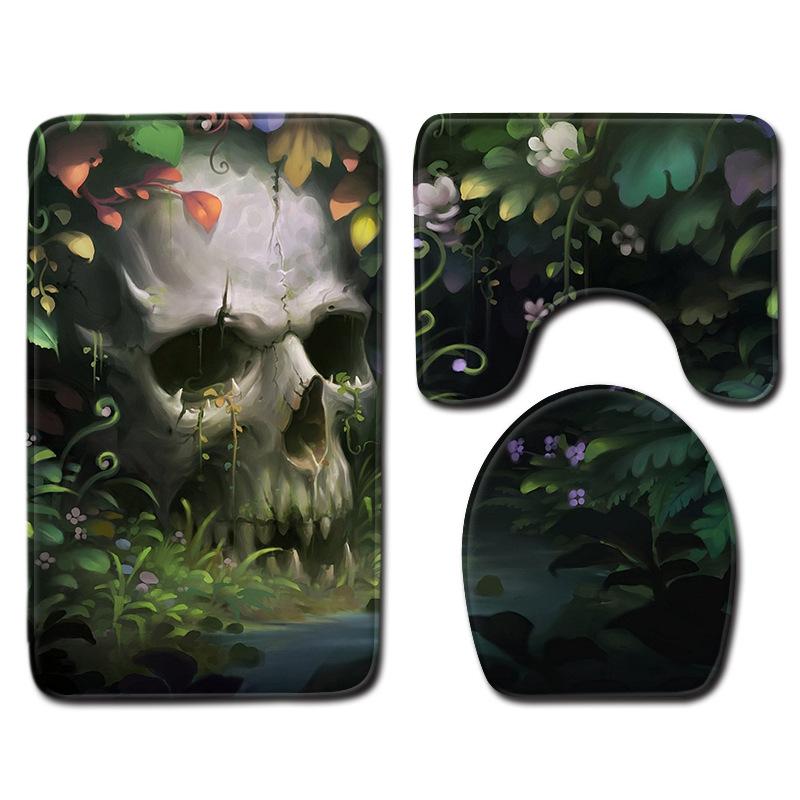 Animal Tree Print Bathroom Decorative Carpet Non-Slip Floor Mat Door Mat