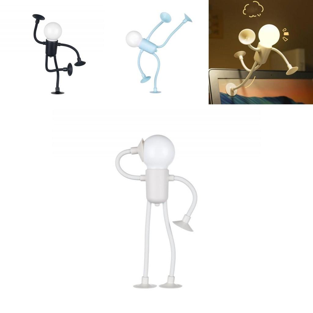 Adorable Cartoon Style Mini Night Light With Unique Vacuum Suction And Colorful Led For Bedroom Ambiance