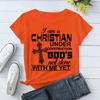 Under Construction God'S Not Done With Me Yet' Letter Print Short Sleeves T Shirts for Men and Women;