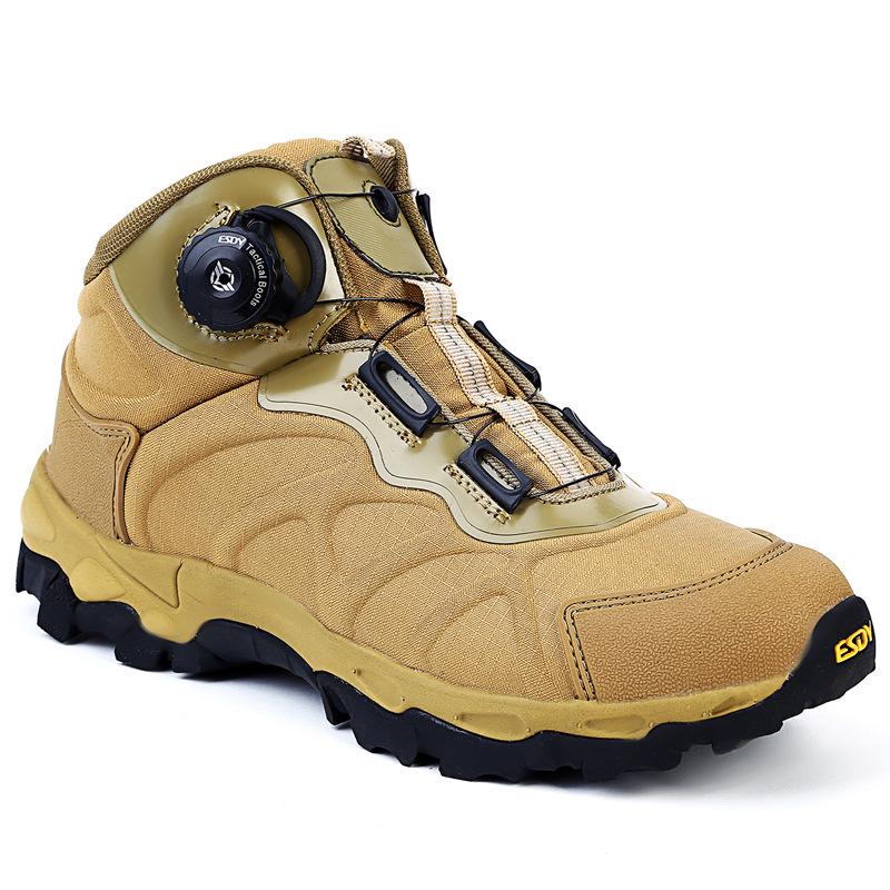 ESDY Quick Reaction Lightweight Tactical Hiking Boots with Automatic Knob Lacing.
