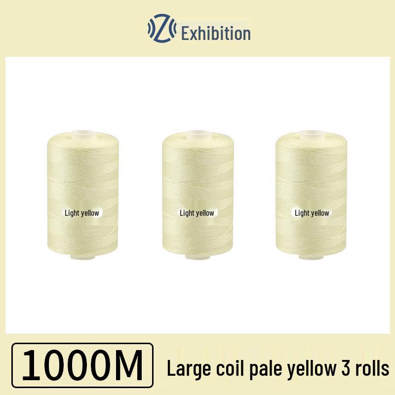 Polyester Sewing Thread - 1000 Yards for Garments & Crafts, Assorted Colors, Small Spool