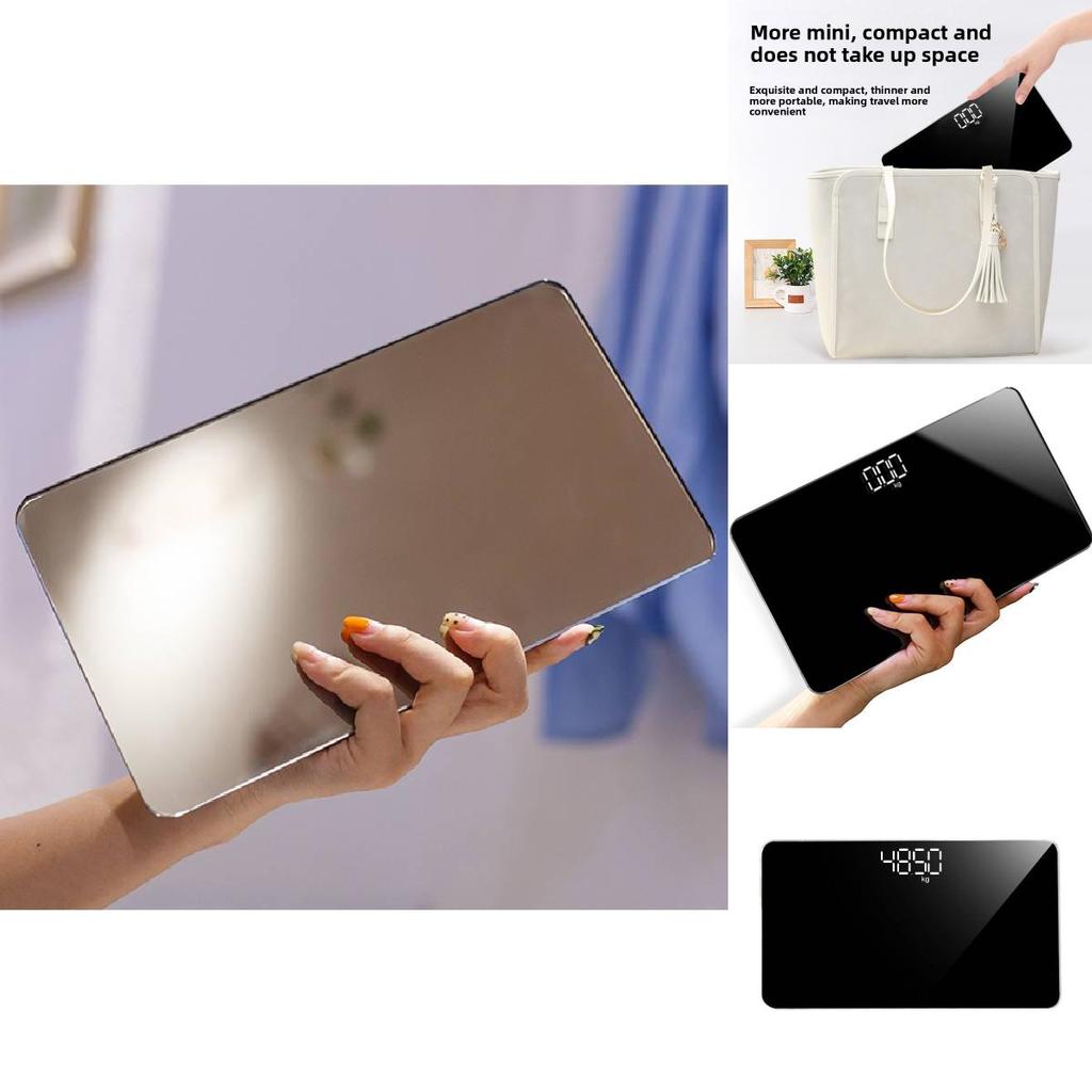 Mirror Body Weight Scale Portable Electronic Bathroom Scale For Dormitory And Home Use