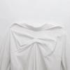 2024 Winter New Women's Fashion: European & American Style Pleated Back Loose Shirt