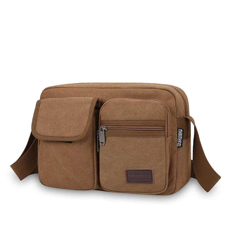 Men Canvas Shoulder Bags Casual Tote Travel Men's Crossbody Bag Luxury Messenger Bags Fashion High Quality Handbag