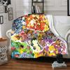 Pokemon Character Collage Blanket Soft Throw Blanket For Home Bedroom Bed Sofa Travel Office Solid Christmas Blanket