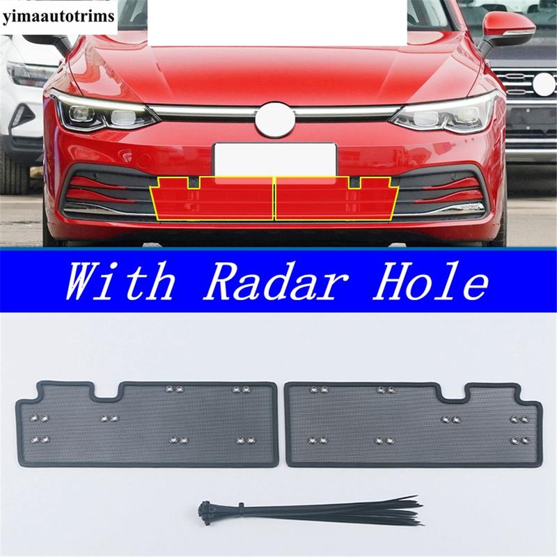 Car Front ect Grill Net Protective Screening Mesh Cover Accessories Exterior Kit For VW Volkswagen Golf 8 MK8  - 2025